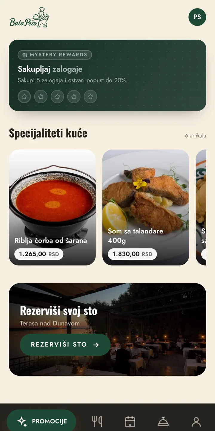 Bata Pežo mobilna aplikacija