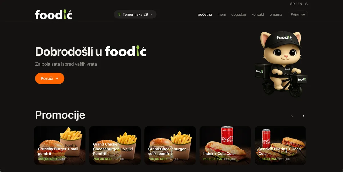 Foodić veb sajt